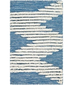 Livabliss Apache APA2310 Cream Bright Blue Area Rug 2 ft. X 3 ft. Rectangle