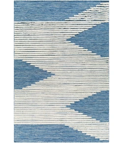Livabliss Apache APA2310 Cream Bright Blue Area Rug 5 ft. X 7 ft. 6 in. Rectangle