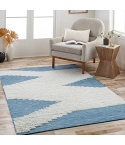 Livabliss Apache APA2310 Cream Bright Blue Area Rug 2 ft. X 3 ft. Rectangle