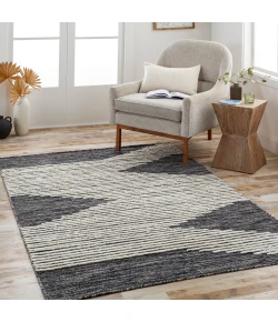 Livabliss Apache APA2311 Black Cream Area Rug 8 ft. X 10 ft. Rectangle