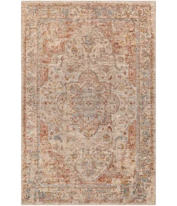 Livabliss Aspendos APS2305 Light Gray Brick Red Area Rug 6 ft. 7 in. X 9 ft. 6 in. Rectangle