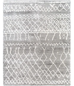 Livabliss Andorra ARD2304 Medium Gray White Area Rug 7 ft. 10 in. X 10 ft. Rectangle