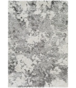 Livabliss Alta Shag ASG2304 White Light Gray Area Rug 2 ft. X 3 ft. Rectangle