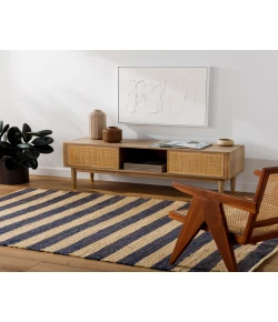 Livabliss Atina ATA2302 Tan Charcoal Area Rug 5 ft. X 7 ft. 6 in. Rectangle