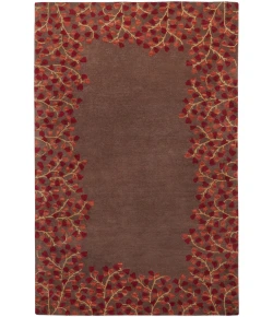 Surya Athena ATH5003 Burgundy Dark Brown Area Rug 9 ft. X 12 ft. Rectangle