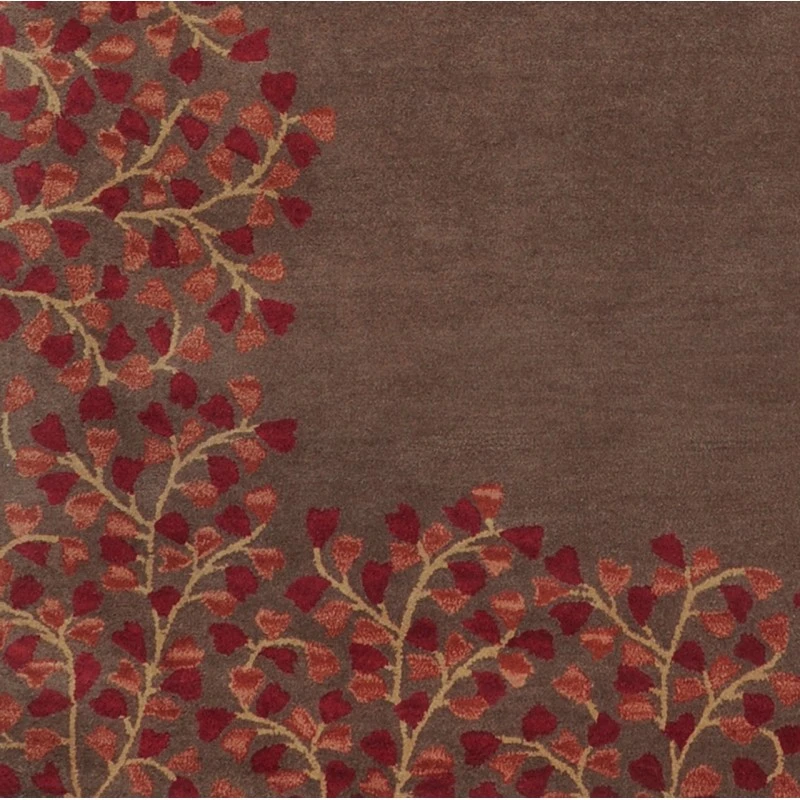 Surya Athena Dark Brown ATH-5003 6ft. x 6ft. Round Rug