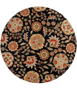 Livabliss Athena ATH5017 Black Garnet Area Rug 6 ft. Round