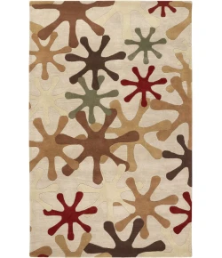 Surya Athena ATH5019 Camel Dark Red Area Rug 9 ft. 9 in. Round