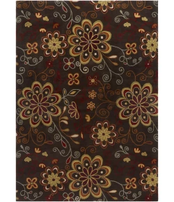 Surya Athena Dark Brown ATH-5037 6ft. x 6ft. Round Rug