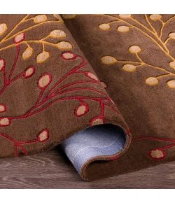 Surya Athena ATH5052 Dark Brown Dark Red Area Rug 3 ft. X 12 ft. Runner