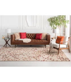 Livabliss Athena ATH5053 Burgundy Camel Area Rug 8 ft. Round