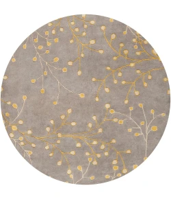 Livabliss Athena ATH5060 Taupe Mustard Area Rug 6 ft. Round