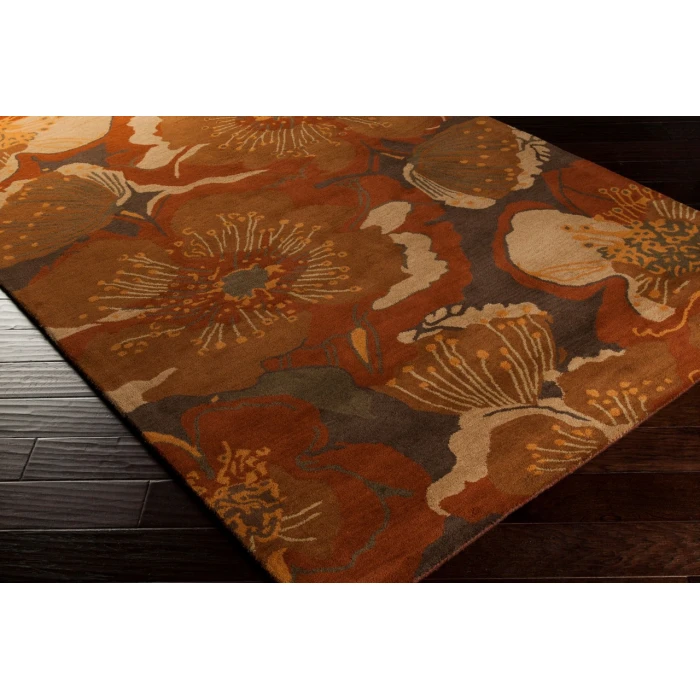 Surya Athena Rust ATH-5102 4ft. x 4ft. Square Rug