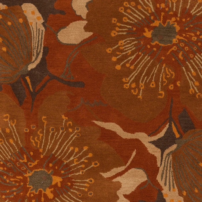 Surya Athena Rust ATH-5102 4ft. x 4ft. Square Rug