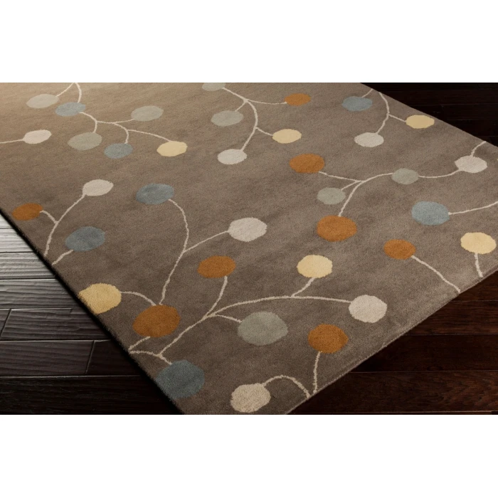 Surya Athena Medium Gray ATH-5107 9ft.9in. x 9ft.9in. Round Rug