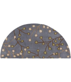 Livabliss Athena ATH5125 Navy Dark Brown Area Rug 2 ft. X 4 ft. Hearth