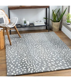 Livabliss Athena Medium Gray ATH-5163 6 ft. X 6 ft. Round Rug