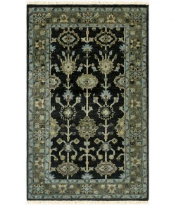 Surya Antique ATQ1008 Dark Green Charcoal Area Rug 3 ft. 6 in. X 5 ft. 6 in. Rectangle