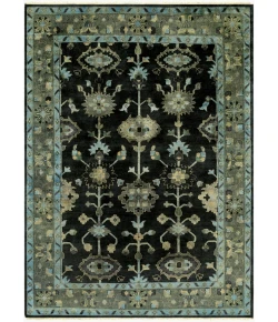 Surya Antique ATQ1008 Dark Green Charcoal Area Rug 8 ft. X 11 ft. Rectangle