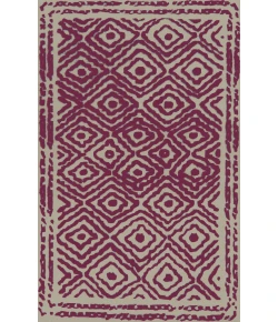 Surya Atlas ATS1005 Bright Pink Beige Area Rug 5 ft. X 8 ft. Rectangle