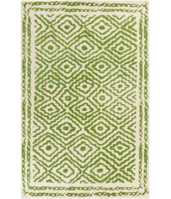 Surya Atlas ATS1009 Dark Green Beige Area Rug 5 ft. X 8 ft. Rectangle