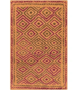 Surya Atlas ATS1014 Camel Bright Purple Area Rug 2 ft. X 3 ft. Rectangle