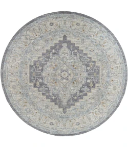 Livabliss Avant Garde AVT2300 Medium Gray Charcoal Area Rug 6 ft. 7 in. Round