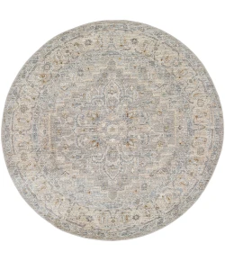 Livabliss Avant Garde AVT2301 Light Gray Medium Gray Area Rug 5 ft. 3 in. Round