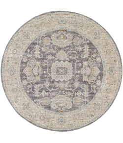 Livabliss Avant Garde AVT2303 Medium Gray Charcoal Area Rug 5 ft. 3 in. Round