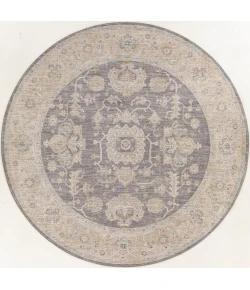 Livabliss Avant Garde AVT2303 Medium Gray Charcoal Area Rug 6 ft. 7 in. Round
