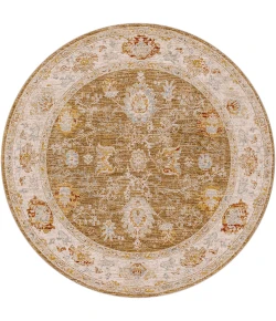 Livabliss Avant Garde AVT2308 Camel Beige Area Rug 5 ft. 3 in. Round