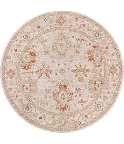Livabliss Avant Garde AVT2311 Burnt Orange Olive Area Rug 6 ft. 7 in. Round