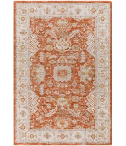 Livabliss Avant Garde AVT2317 Burnt Orange Mustard Area Rug 6 ft. 7 in. Round