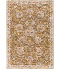 Livabliss Avant Garde AVT2320 Burnt Orange Denim Area Rug 5 ft. 3 in. Round