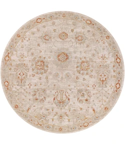 Livabliss Avant Garde AVT2323 Burnt Orange Mustard Area Rug 7 ft. 10 in. Round