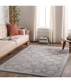 Livabliss Avant Garde AVT2336 Denim Dusty Sage Area Rug 6 ft. 7 in. Round Round