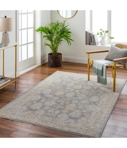 Livabliss Avant Garde AVT2341 Deep Teal Medium Gray Area Rug 5 ft. 3 in. Round Round