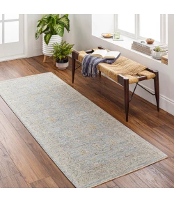 Livabliss Avant Garde AVT2344 Medium Gray Deep Teal Area Rug 2 ft. 7 in. X 7 ft. 3 in. Runner