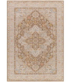 Livabliss Avant Garde AVT2366 Medium Gray Dark Brown Area Rug 6 ft. 7 in. Round Round