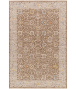 Livabliss Avant Garde AVT2370 Dark Brown Taupe Area Rug 5 ft. 3 in. Round Round