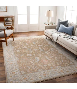 Livabliss Avant Garde AVT2372 Dark Brown Medium Gray Area Rug 5 ft. 3 in. Round Round