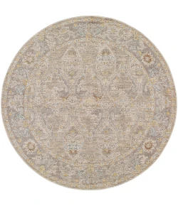 Livabliss Avant Garde AVT2378 Taupe Sage Area Rug 6 ft. 7 in. Round Round