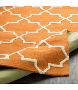 Surya Pollack AWDN2025 Burnt Orange Cream Area Rug 8 ft. Round