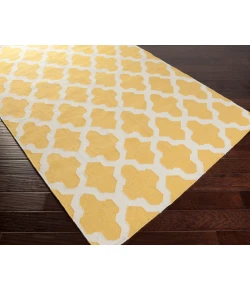 Surya York AWHD1010 Bright Yellow Cream Area Rug 10 ft. X 14 ft. Rectangle