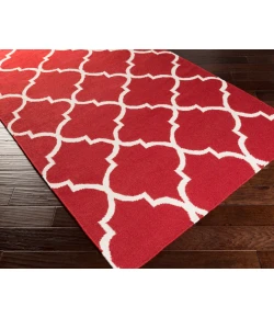 Surya York AWHD1014 Dark Red Cream Area Rug 10 ft. X 14 ft. Rectangle