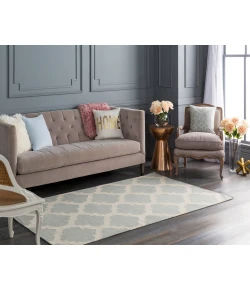 Surya York AWHD1033 Light Gray Cream Area Rug 9 ft. X 12 ft. Rectangle