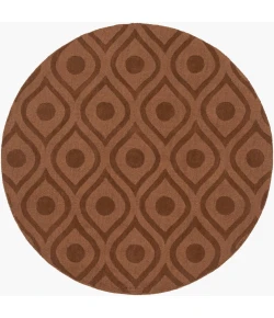 Surya Central Park AWHP4002 Dark Brown Area Rug 6 ft. Round