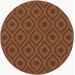 Surya Central Park AWHP4002 Dark Brown Area Rug 9 ft. 9 in. Round