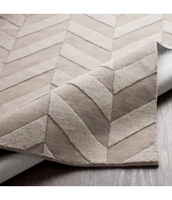 Surya Central Park AWHP4025 Taupe Lavender Area Rug 6 ft. Round