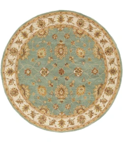 Livabliss Middleton AWHR2058 Dark Green Grass Green Area Rug 6 ft. Round